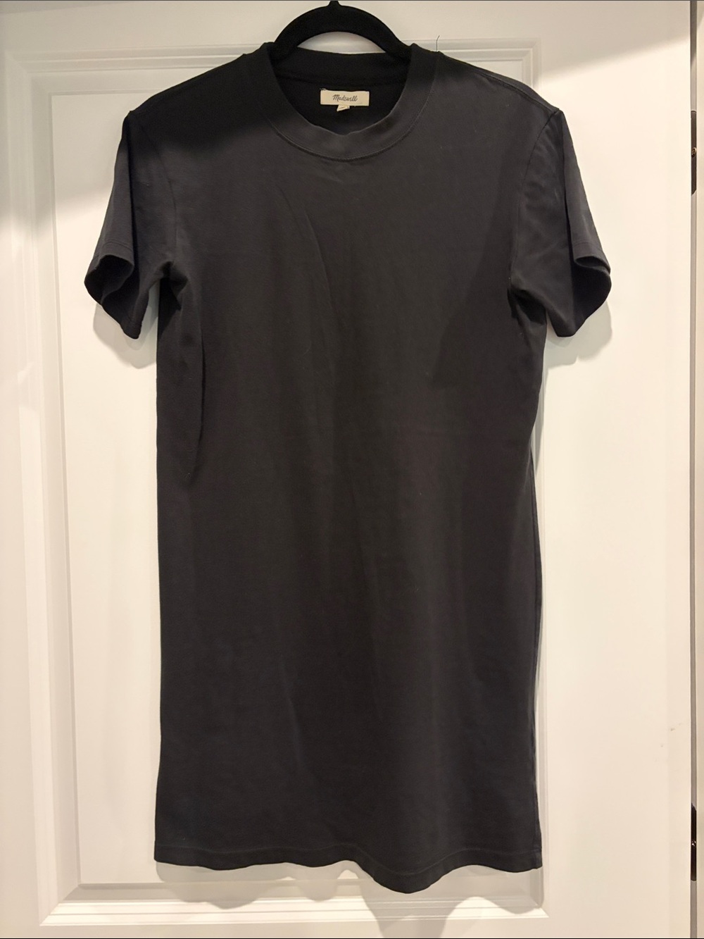 Madewell Black Short-Sleeve T-Shirt Dress